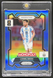 2026 Panini Prizm Monopoly World Cup Boardwalk Blue Prizm #1 Lionel Messi /15