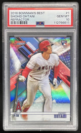 2018 Bowman Bowman's Best Refractor #1 Shohei Ohtani RC PSA 10