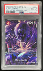 2025 One Piece OP12 EN #004 Zoro-Juurou Special Alternate Art PSA 10