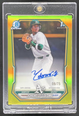 2026 Bowman Chrome Prospects Yellow #CPA-JC Johenssy Colome RC Auto /75