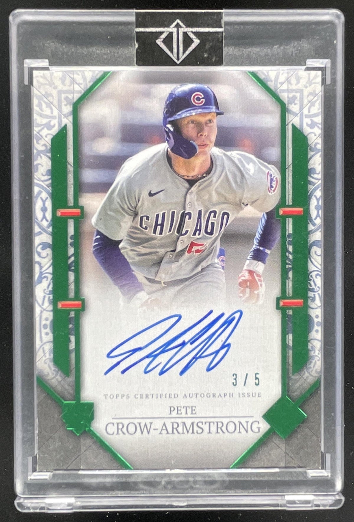 2024 Transcendent Collection Showcase Emerald Pete Crow-Armstrong RC Auto /5