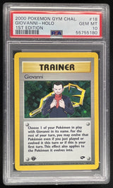 2000 Pokemon Gym Challenge 1st Edition #18/132 Giovanni Holo PSA 10