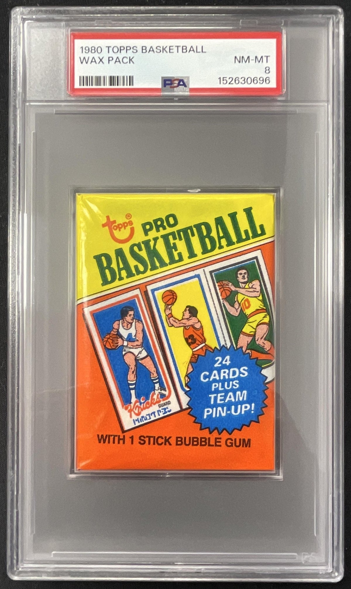 1980 Topps Basketball Sealed Wax Pack PSA 8