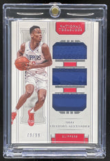 2018 National Treasures Rookie Triple Materials Shai Gilgeous-Alexander RC /99