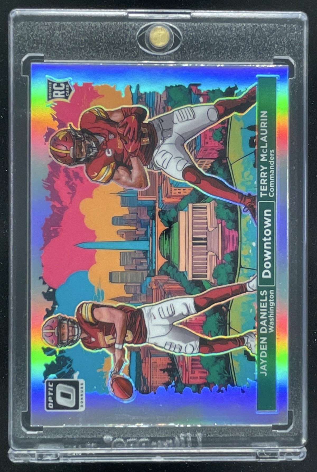 2024 Panini Donruss Optic Downtown Duos #11 Jayden Daniels Terry McLaurin RC SSP
