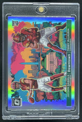 2024 Panini Donruss Optic Downtown Duos #11 Jayden Daniels Terry McLaurin RC SSP