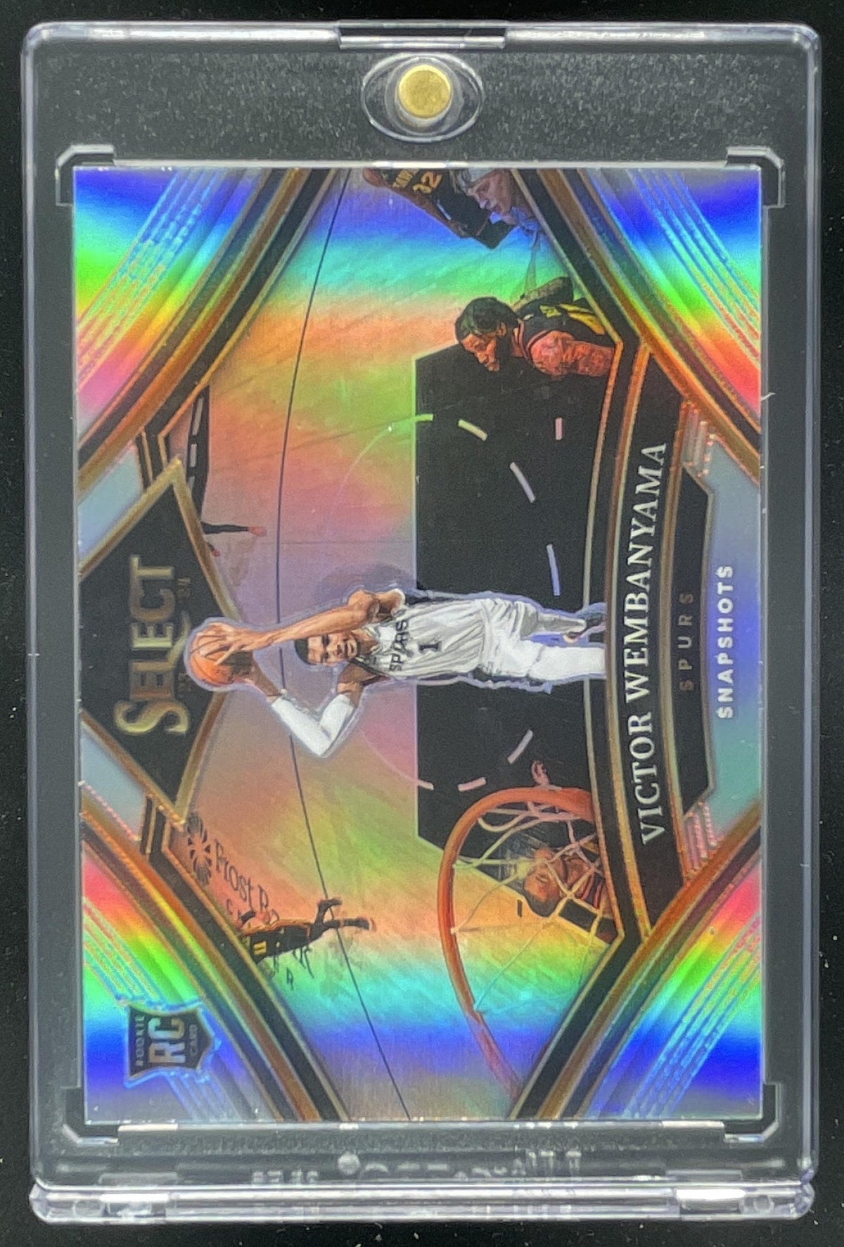 2023-24 Panini Select Snapshots Silver Prizms #17 Victor Wembanyama RC