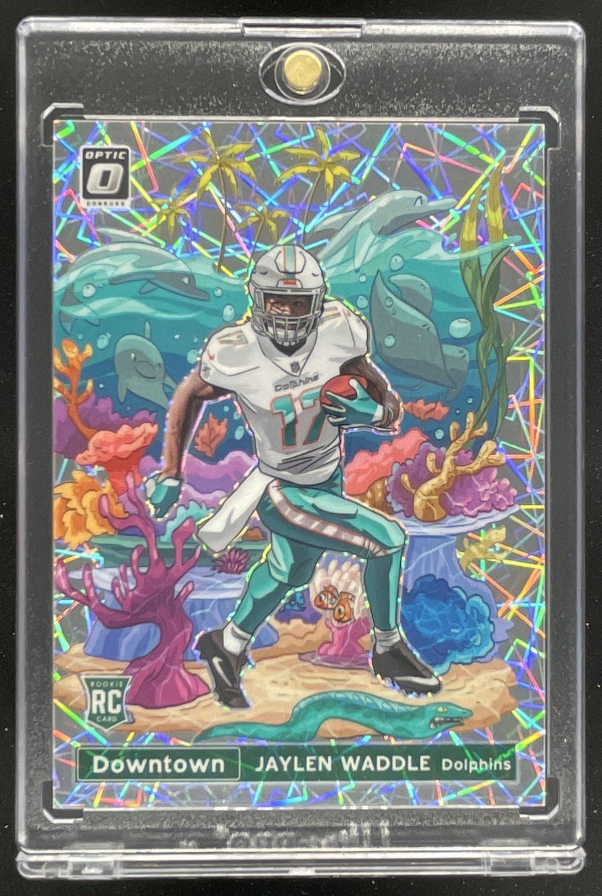 2021 Panini Donruss Optic Downtown! SSP #DT-37 Jaylen Waddle RC