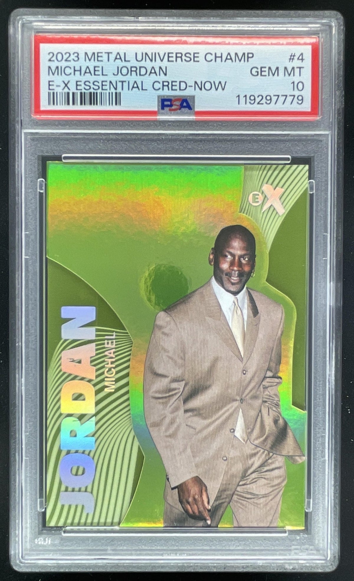 2023 Skybox Metal Universe Essential Credentials Now Michael Jordan /47 PSA 10