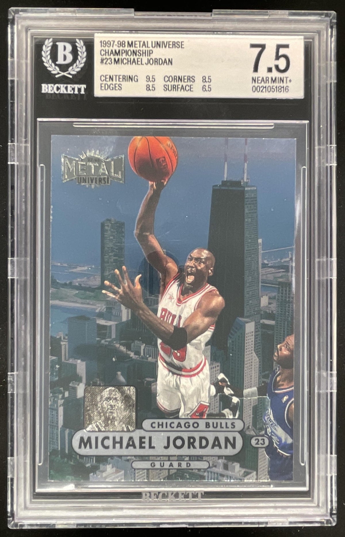 1997-98 Skybox Metal Universe Championship #23 Michael Jordan BGS 7.5