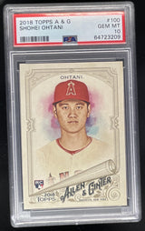 2018 Topps Allen & Ginter #100 Shohei Ohtani RC PSA 10