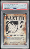2025 One Piece Carrying On His Will Secret Rare #OP13-118 Monkey D. Luffy PSA 10