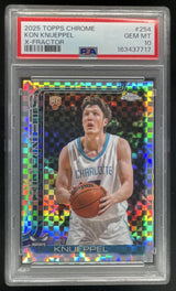 2025-26 Topps Chrome X-Fractor #254 Kon Knueppel RC PSA 10