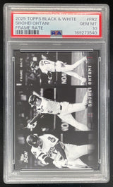 2025 Topps Black and White Frame Rate #FR2 Shohei Ohtani PSA 10