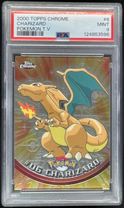 2000 Topps Chrome Pokemon #6 Charizard PSA 9