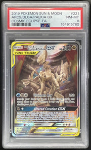 2019 Pokemon Sun & Moon Cosmic Eclipse #221/236 Arceus Dialga Palkia Tag Team