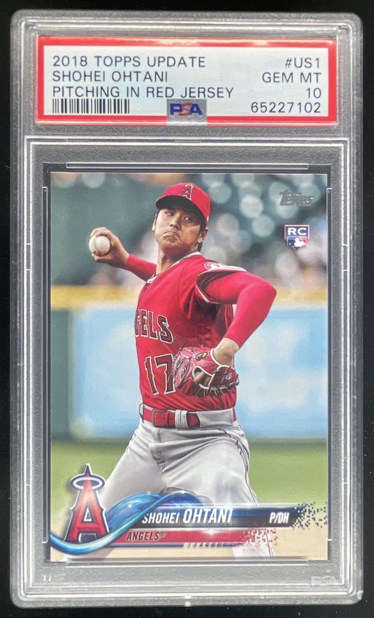 2018 Topps Update #US1a Shohei Ohtani RC PSA 10