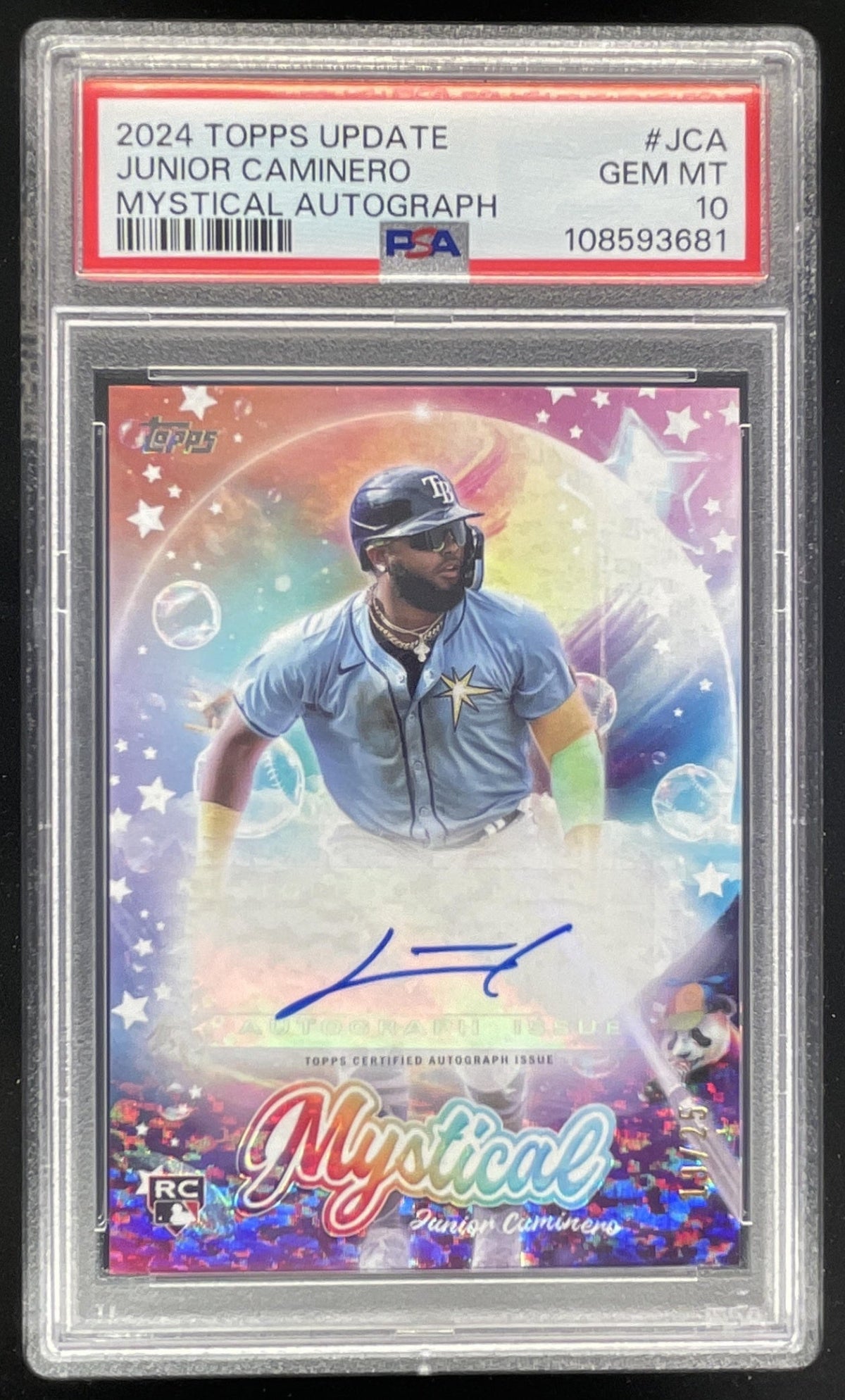 2024 Topps Update Mystical #MYSA-JCA Junior Caminero RC Auto PSA 10
