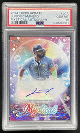 2024 Topps Update Mystical #MYSA-JCA Junior Caminero RC Auto PSA 10