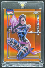 2026 Topps Chrome Marvel Comics Orange Refractor #092 Psylocke /25