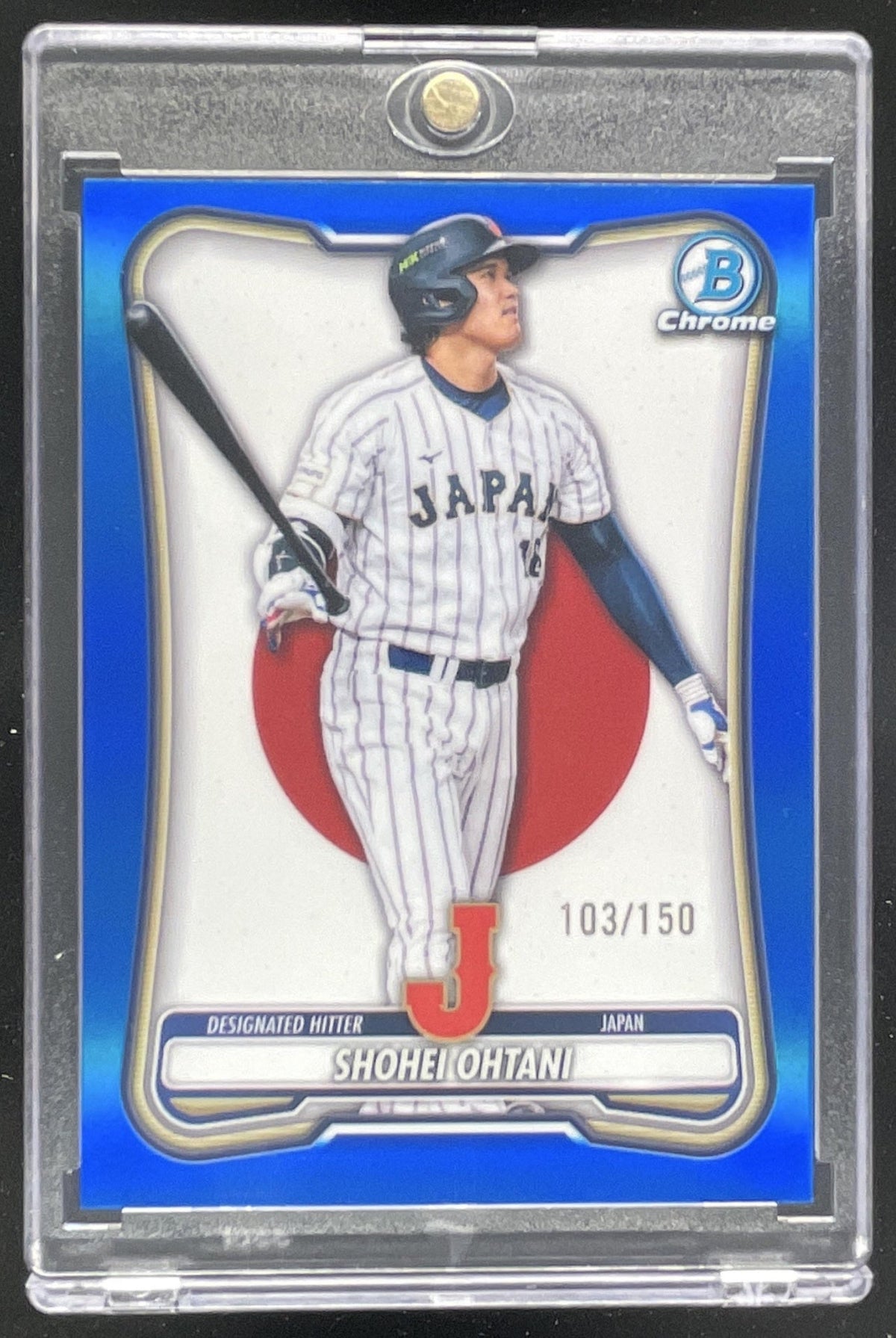 2026 Bowman Chrome WBC Flag Variation Blue Refractor #WBC-17 Shohei Ohtani /150