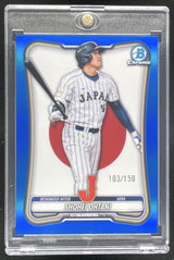 2026 Bowman Chrome WBC Flag Variation Blue Refractor #WBC-17 Shohei Ohtani /150