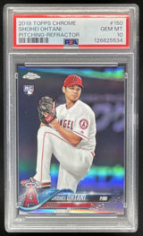 2018 Topps Chrome Refractor #150 Shohei Ohtani RC PSA 10