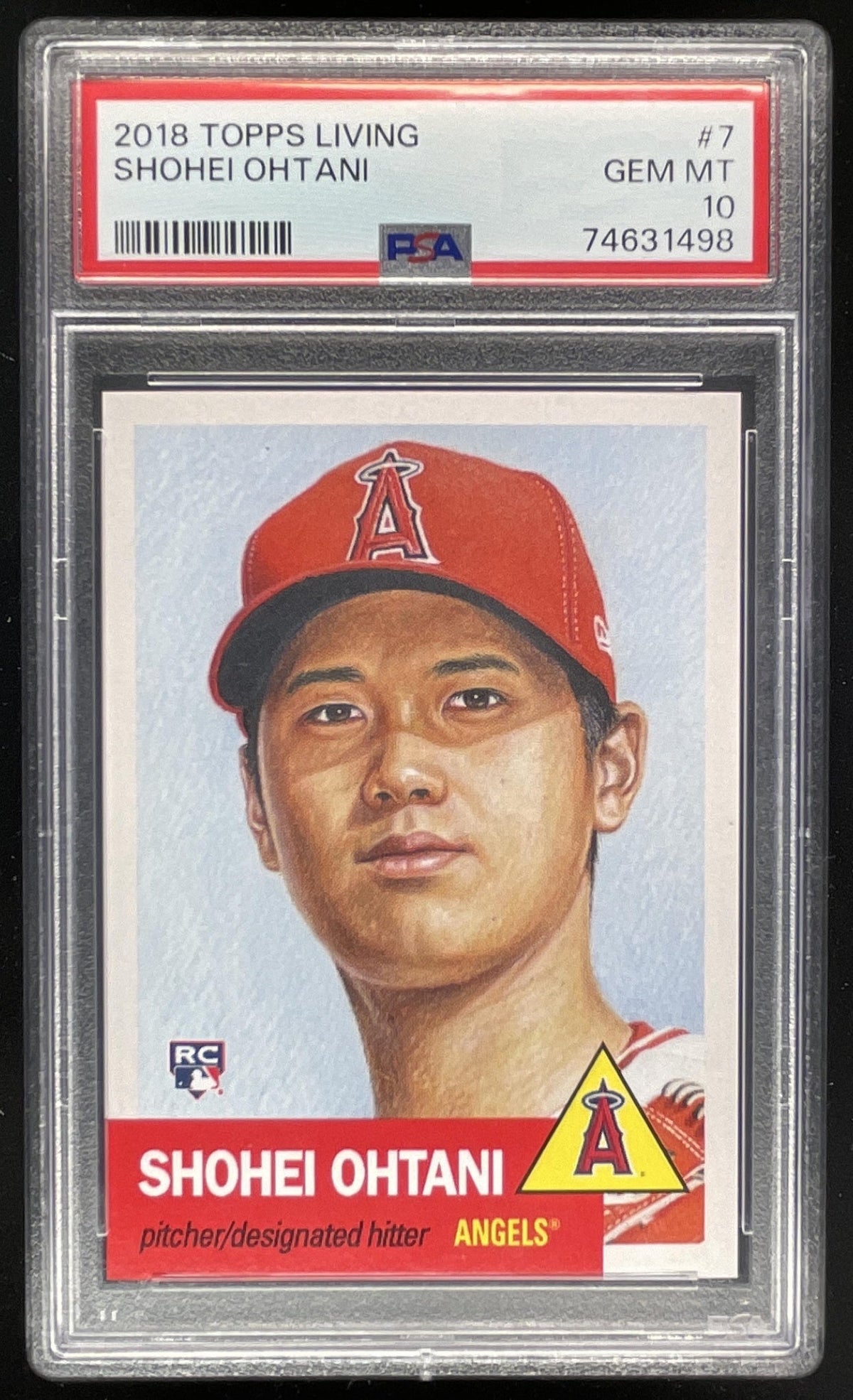 2018 Topps Living #7 Shohei Ohtani RC PSA 10