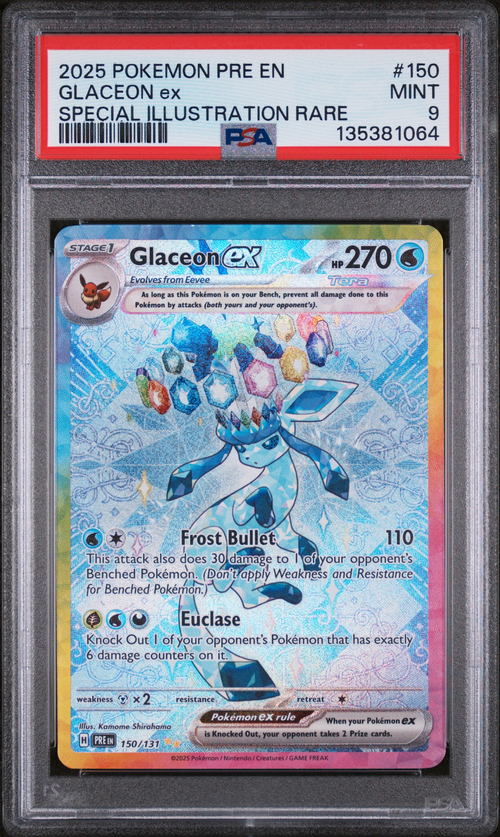 PSA 9 Glaceon Ex Special Illustration Rare