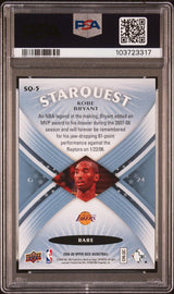 2008 UPPER DECK STARQUEST SQ-5 KOBE BRYANT CYAN PSA 10