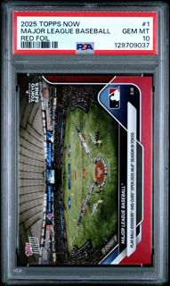 2025 Topps Now - Major League Baseball 1 Tokyo Series - Red Foil /5 - PSA 10