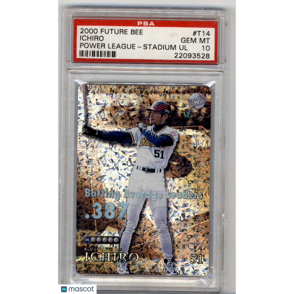 2000 Future Bee Power League Stadium Ul Ichiro #T014 Lg Dream PSA 10