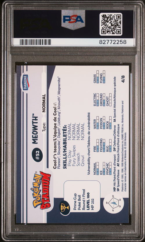 PSA 10 Meowth Stadium Tip-Shiny