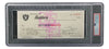 Al Davis Signed Oakland Raiders  Bank Check #12912 PSA/DNA Gem MT 10