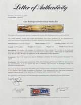 Alex Rodriguez Signed Texas Rangers Game Used Louisville Bat Game Used Insc PSA