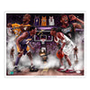Mamba vs. The Answer “ Pound For Pound” Artist X Athlete Autograph 16 x 20 Lithograph