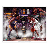 Mamba vs. The Answer “ Pound For Pound” Artist X Athlete Autograph 16 x 20 Lithograph