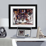 Mamba vs. The Answer “ Pound For Pound” Artist X Athlete Autograph 16 x 20 Lithograph