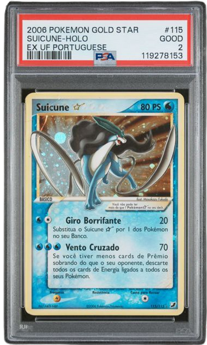 PSA 2 Suicune-Holo Ex Uf Portuguese