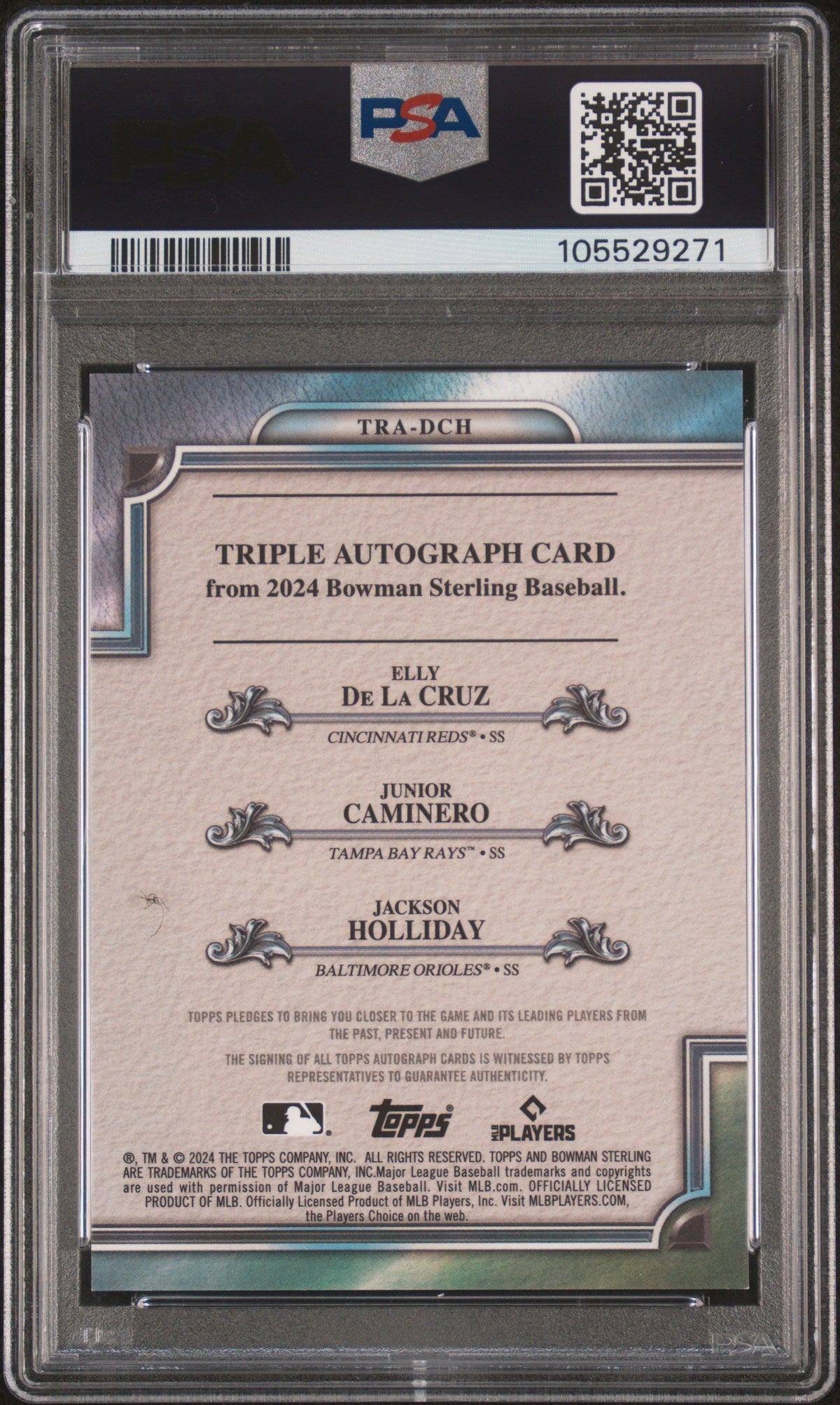 2024 Sterling Triple Auto Jackson Holliday Junior Caminero Elly De La Cruz /15