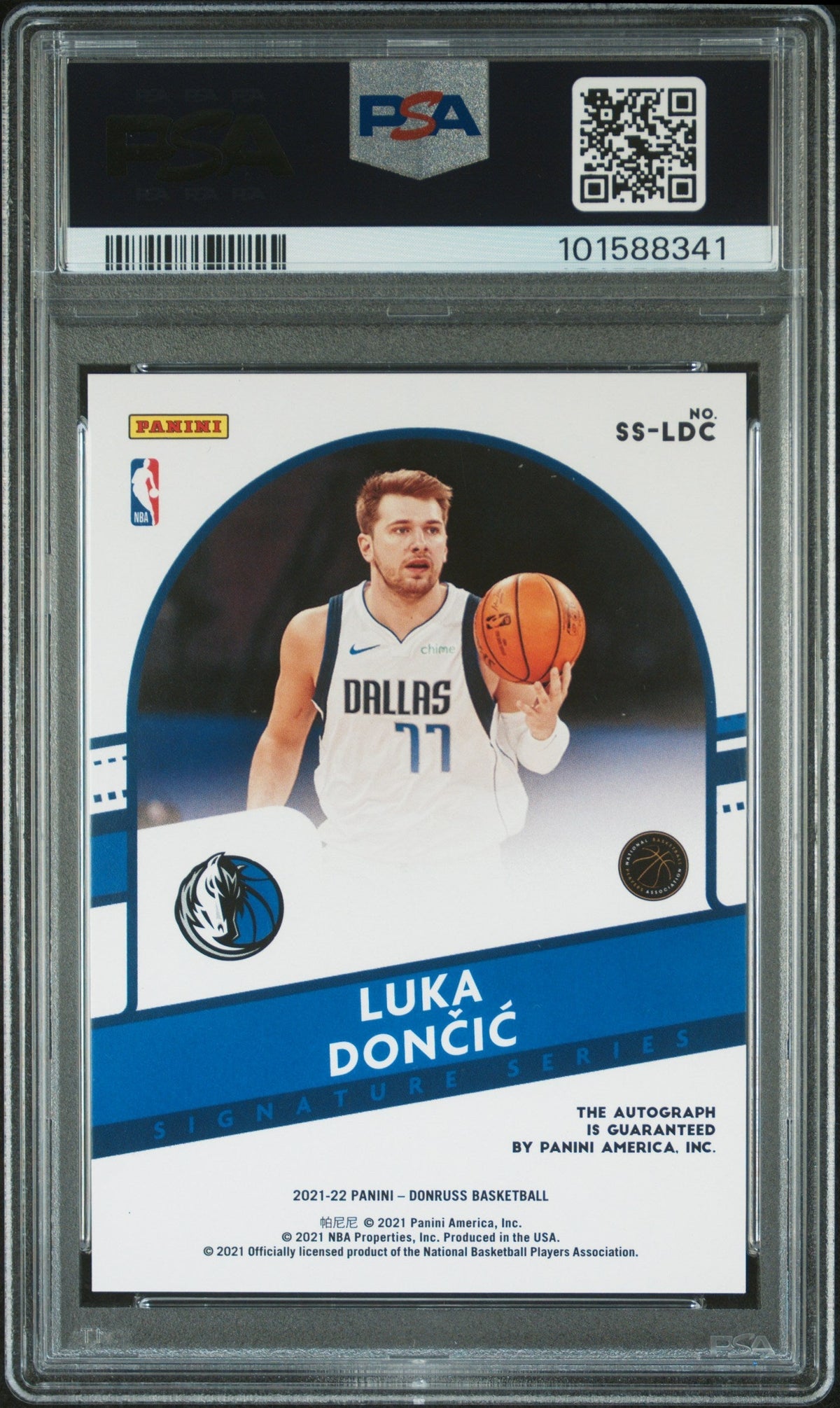 2021 Panini Donruss Signature Series Luka Doncic #Ldc PSA A