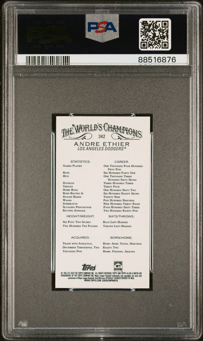 2023 Topps Allen & Ginter Andre Ethier #342 Mini Glossy 1/1 PSA 10