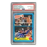 Dolph Lundgren Signed In Blue Ivan Drago 1985 Topps #21 Trading Card PSA/DNA