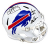 Jim Kelly Thomas Reed Signed Buffalo Bills Full Size Replica Helmet JSA QR