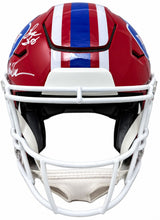 Jim Kelly Thomas Reed Signed Bills FS T/B Authentic SpeedFlex Helmet JSA QR
