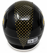 Drew Brees Signed New Orleans Saints Alt Black Mini Speed Helmet GTSM