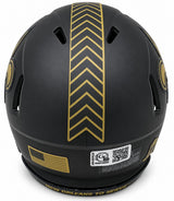 Drew Brees Signed New Orleans Saints Salute To Service Mini Speed Helmet GTSM
