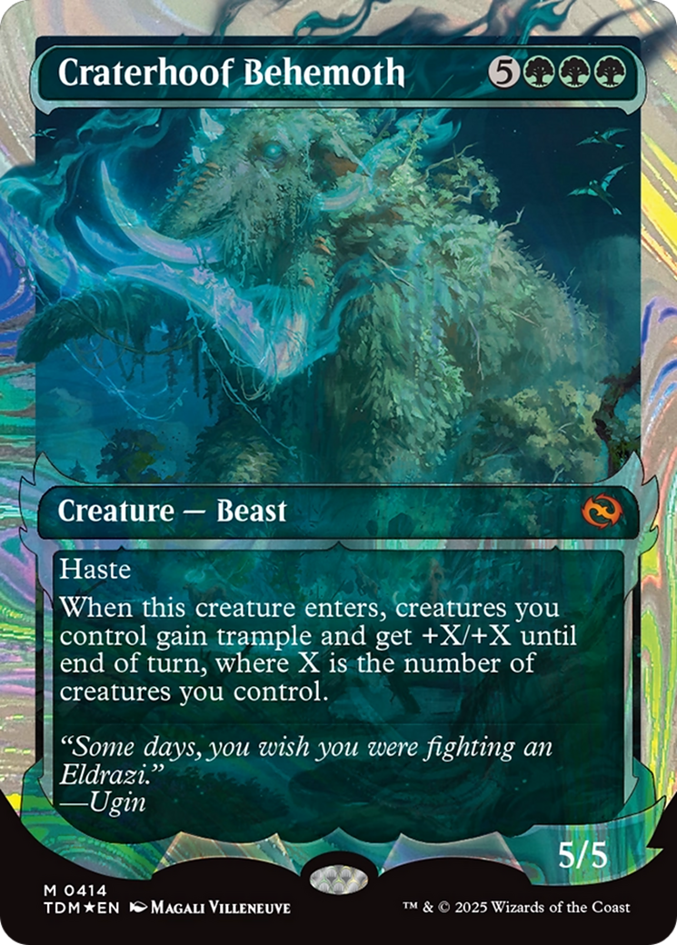 Craterhoof Behemoth (Showcase) (Halo Foil) - Tarkir: Dragonstorm (TDM)