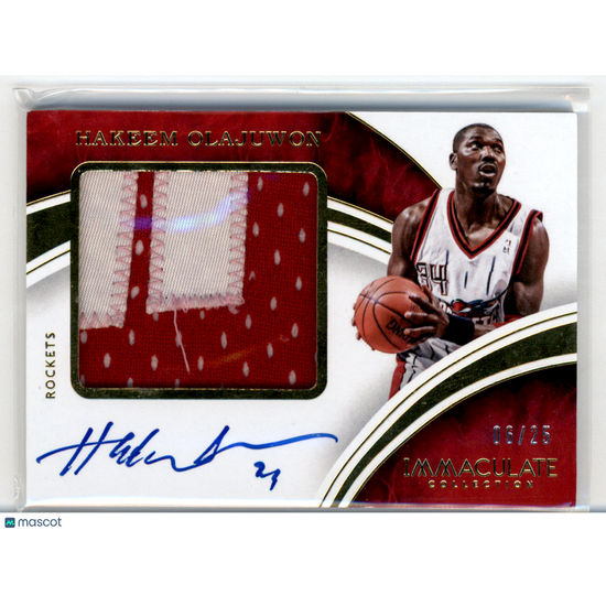 2016 Panini Immaculate Collection Hakeem Olajuwon #Ppa-Hol /25