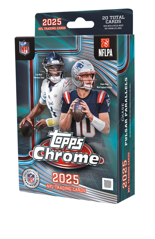 2025 Topps Chrome Football Hanger 64 Box Case